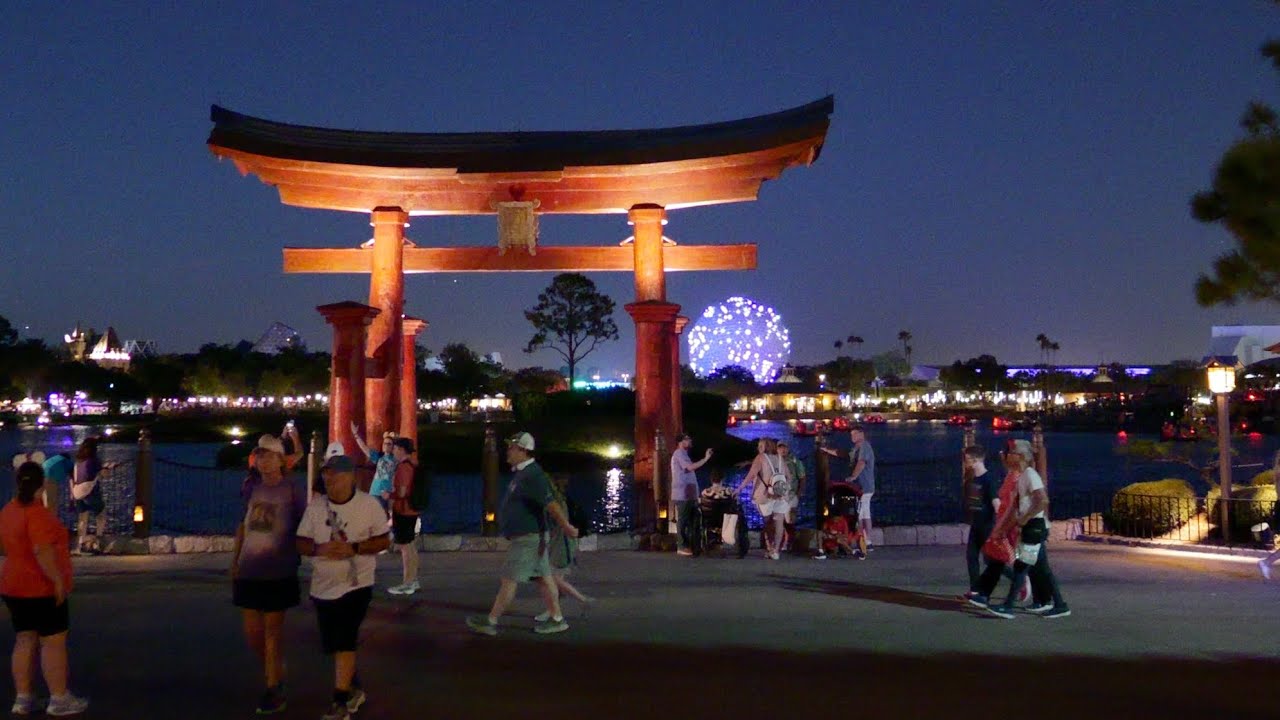 EPCOT World Showcase 2025 Night Tour & Walkthrough in 4K | Walt Disney World Orlando Florida 2025