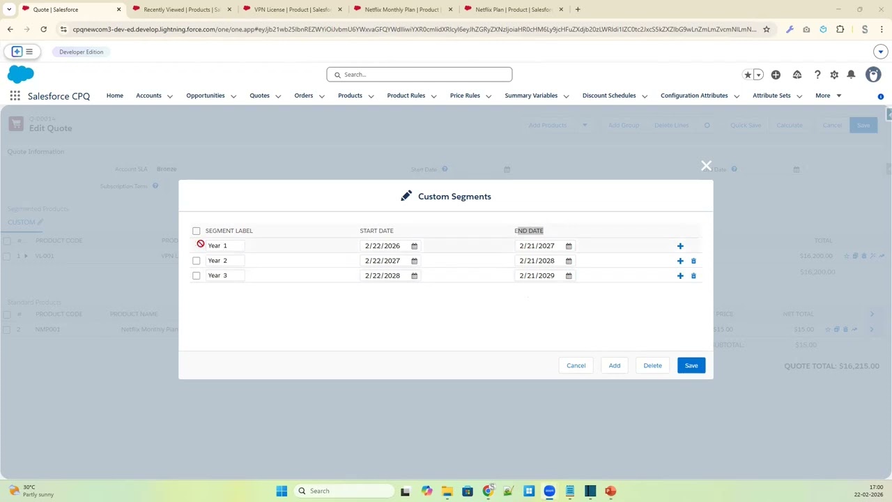 61.05.CPQ Настройка CustomPriceDimensionsCPQ Обучение SalesforceФинансы Сельское хозяйство Духовн...