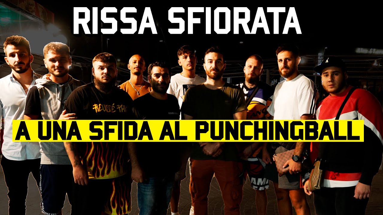 Rissa sfiorata al punching ball di Torvaianica