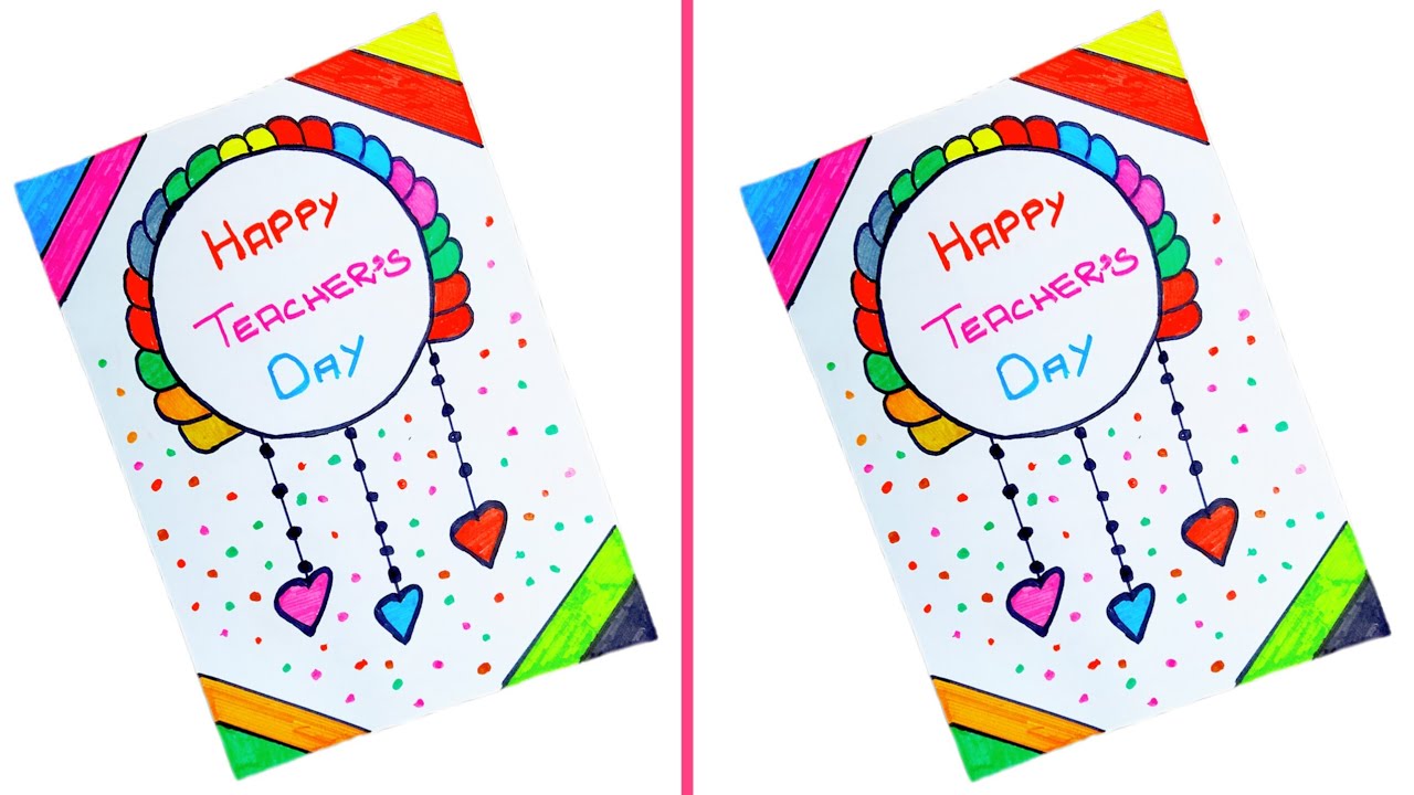 DIY - Happy Teachers Day Card | How To Make Greeting Card For Teachers Day |Teacher's Day Gift Card 