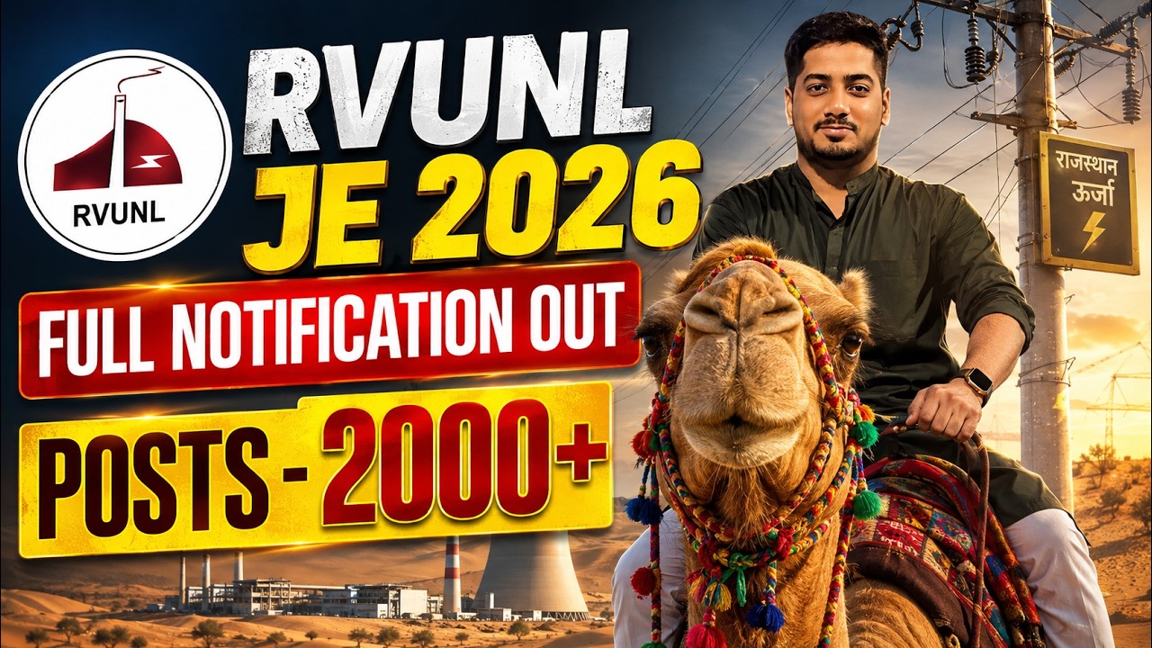RVUNL JE Vacancy 2026 | RVUNL JE Eligibility | RVUNL JE Electrical Syllabus #rishabhsir