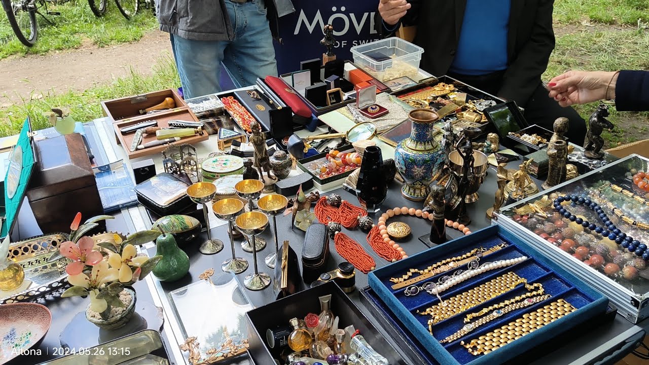 A  German flea market at Altona, Hamburg,