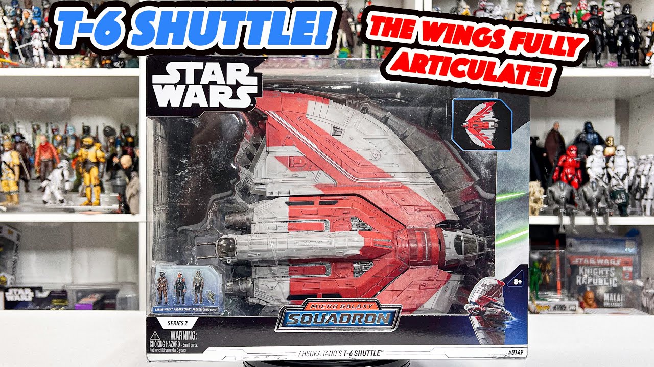 Ahsoka T-6 Shuttle MICRO GALAXY SQUADRON Unboxing and Review