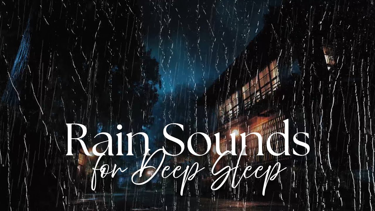 ASMR Soothing Sound of Rain | Heavy Rain on the Roof at Night
