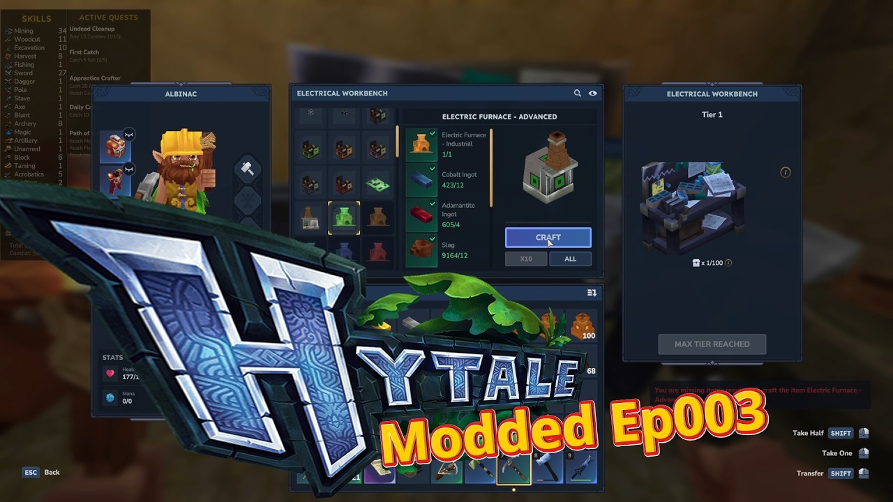 Hytale Modded Ep003 Hyprotech headaches