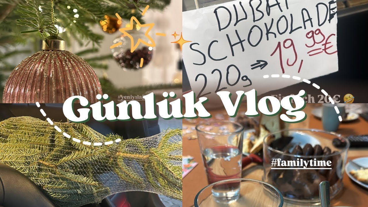 YILBAŞI AĞACI | KIZIMLA AACTİON ALIŞVERİŞİ | 20€luk DUBAİ CİKOLATASI