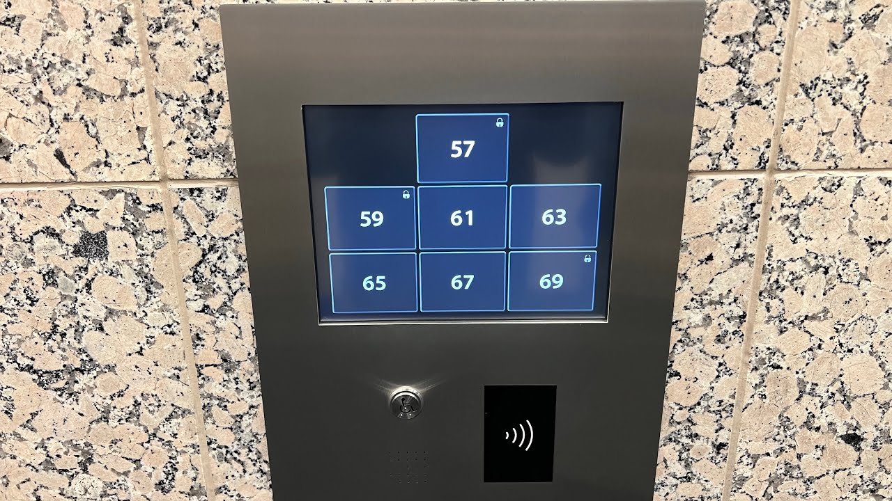 DOUBLE DECKER! High Speed Fujitec Elevators - Bank of America Tower - Dallas, TX