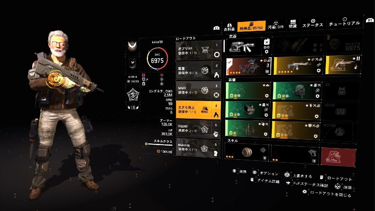 【Division2】「リファクター」ギアセットについて