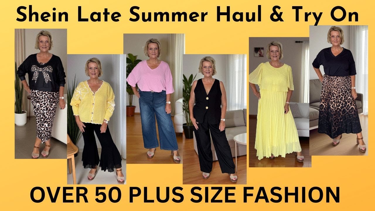 Shein Late Summer Haul & Try On - Over 50 Apple Shape