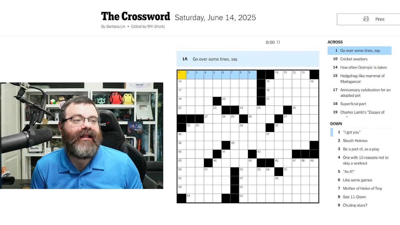 Learning Crossword Week 56 | NYT Crossword Saturday June 14th, 2025