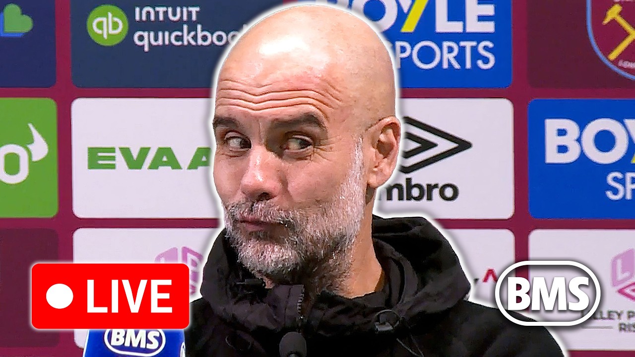 🔴 LIVE | Pep Guardiola and Nuno Espírito Santo | West Ham 1-1 Man City