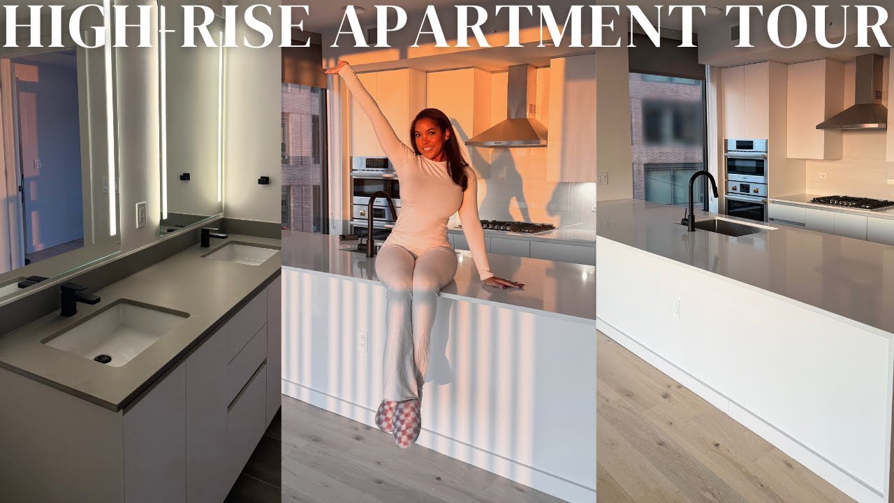 HIGH-RISE EMPTY APARTMENT TOUR | 2 bed 2 bath luxury high-rise apartment tour