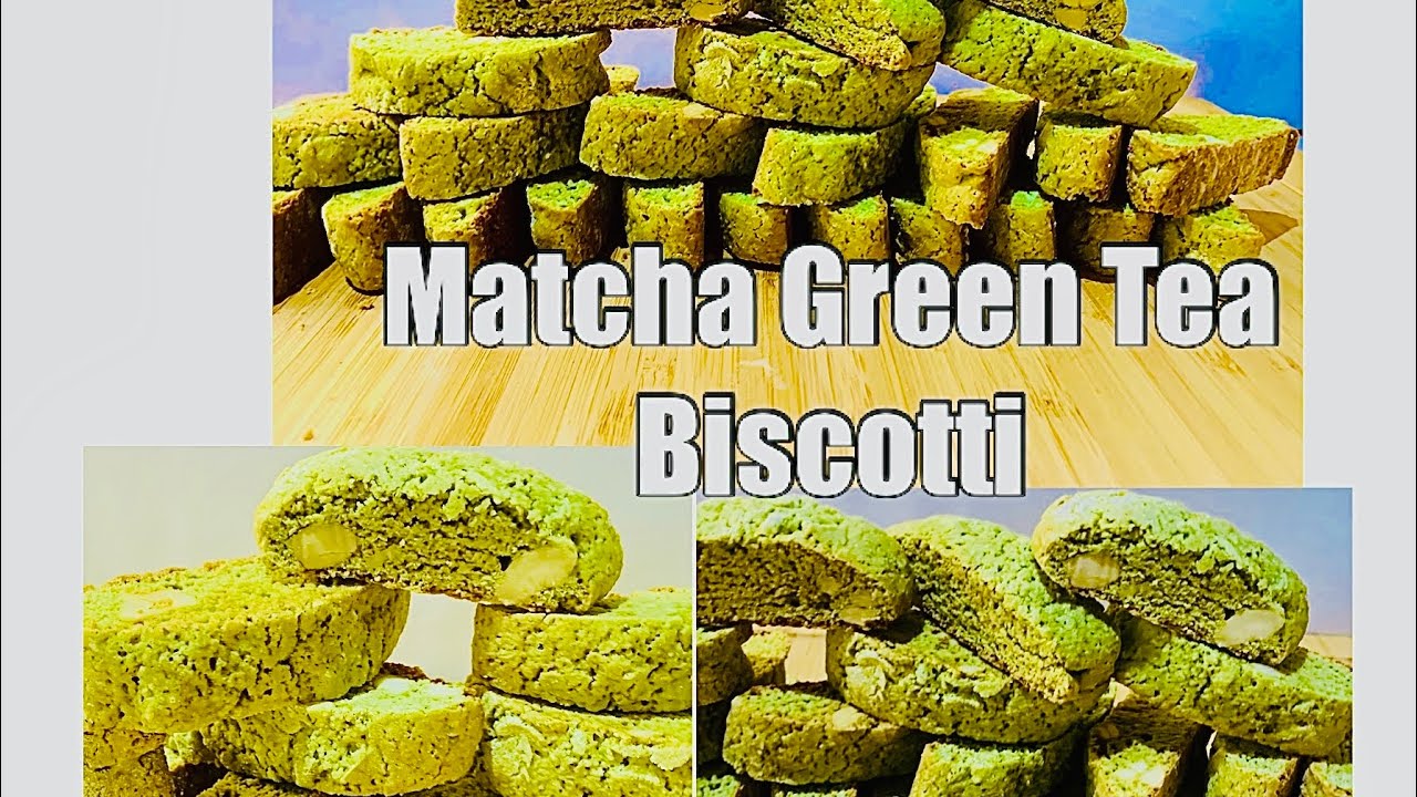 Super Easy Matcha Green Tea BISCOTTI - Italian Crunchy Cookie  #julsflavorbliss Ep. 12