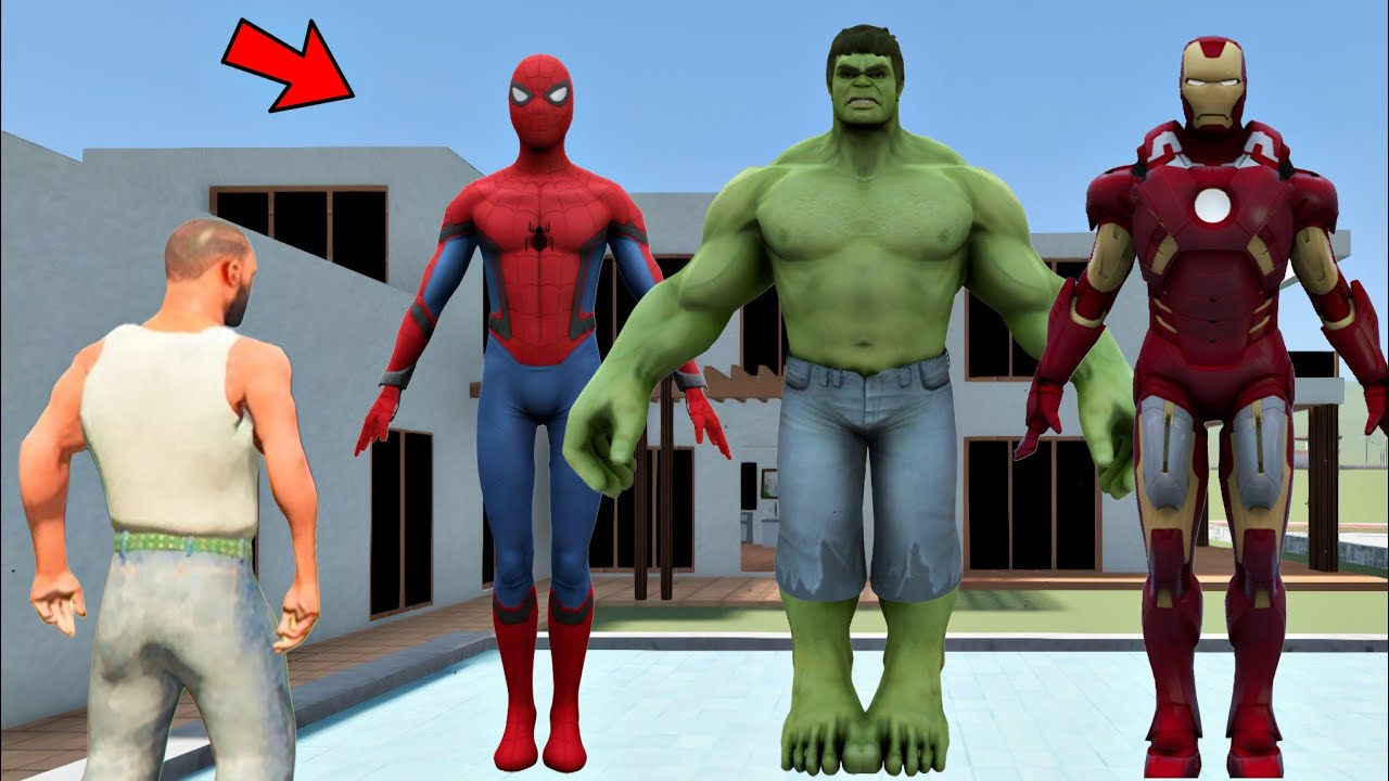 FRANKLIN STEALING AVENGERS SUITS IN INDIAN BIKES DRIVING 3D CITY