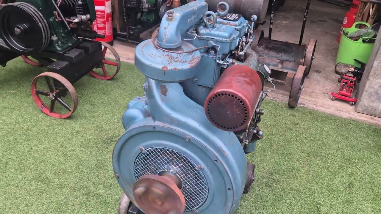 Ruston 2YWA air cooled diesel stationary engine. 
