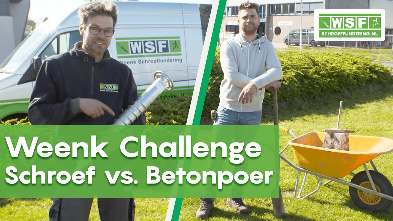 Schroeffundering VS. Betonpoer | WIE is SNELLER? | Weenk Schroeffundering