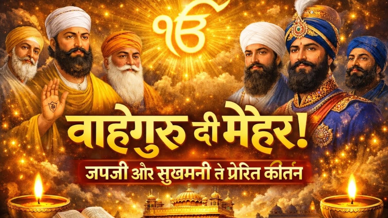 “Waheguru Simran ✨ Soul Healing Punjabi Shabad | Japji Sahib & Sukhmani Sahib Inspired Kirtan”