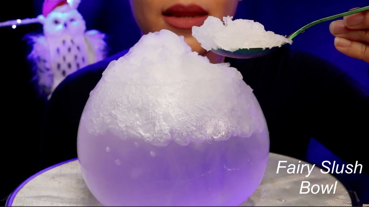 ASMR FAIRY ICE SLUSH/THIN ICE BALLOON WATER BOWL