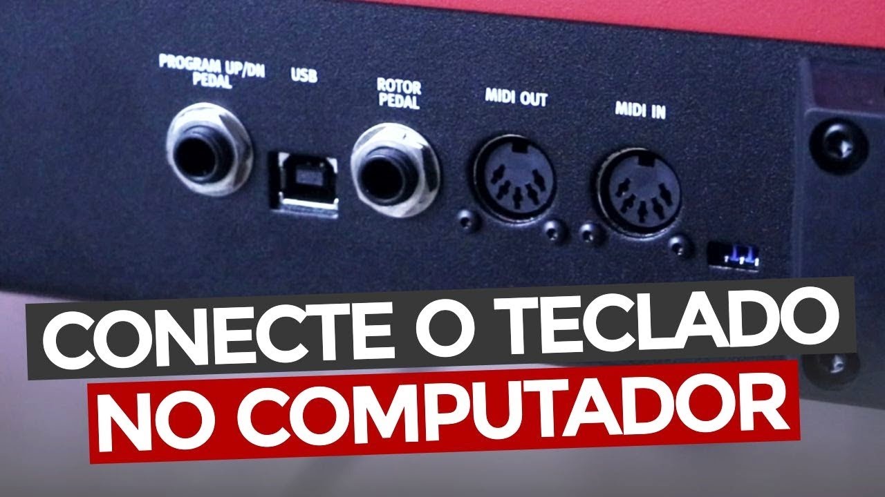 #02 Como conectar o teclado no computador (USB e Cabo MIDI)
