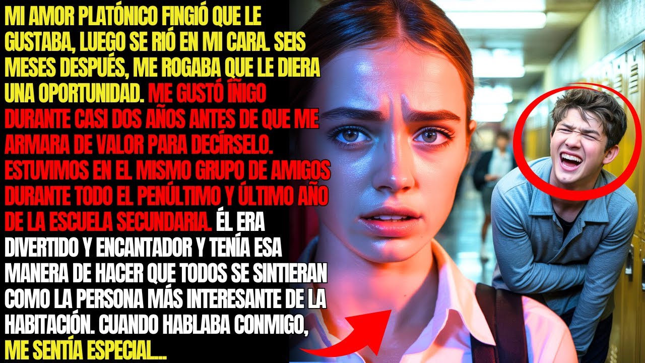Mi amor platónico fingió que le gustaba, luego se rió en mi cara. Seis meses después, me rogaba que