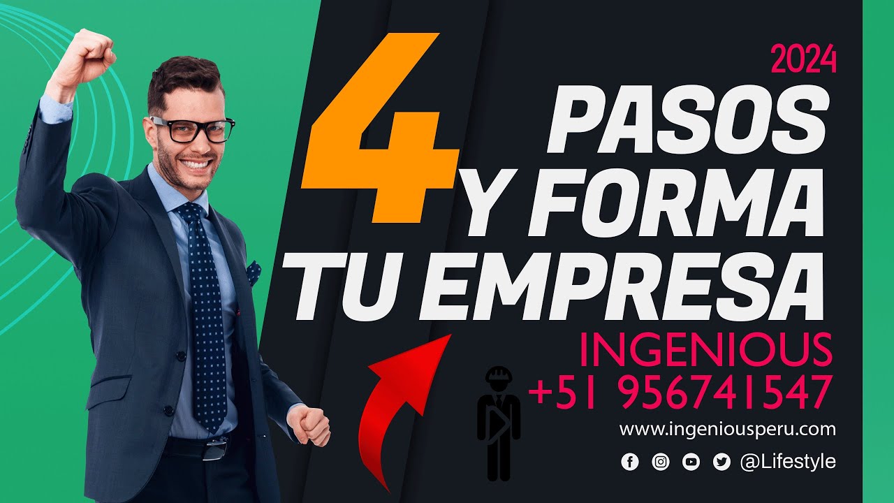 ✅4 PASOS PARA FORMAR UNA EMPRESA EN PERU 2024