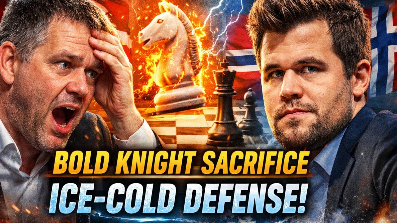 Безрассудная жертва рыцаря против ледяной защиты | Магнус Карлсен наносит ответный удар