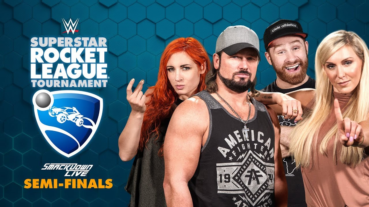 ROYAL 1’S (Charlotte/AJ) vs. UP-UPBEATNIKS (Becky/Sami) — Rocket League Tournament SmackDown Semis