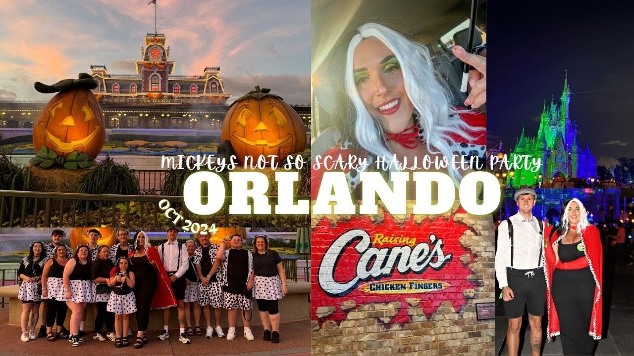 Mickeys Not So Scary Halloween Party | Raising Canes Dinner | ORLANDO DAY 7, OCT 2024