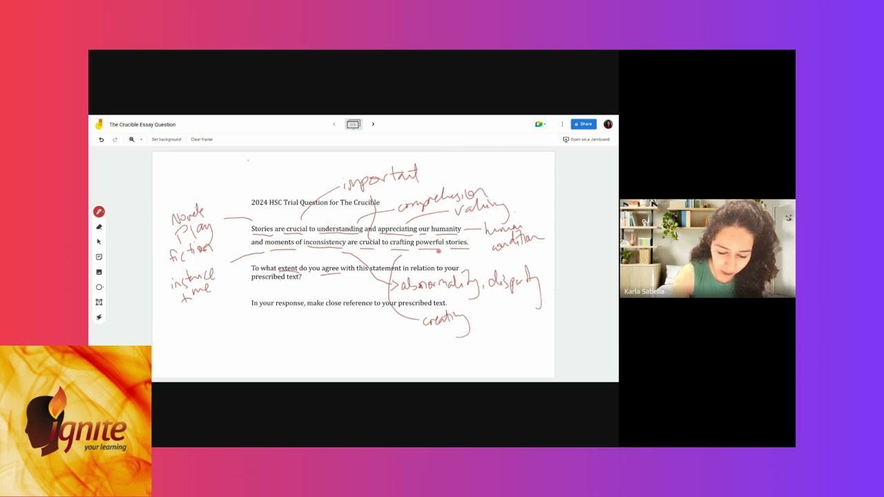 The Crucible HSC Trial Question