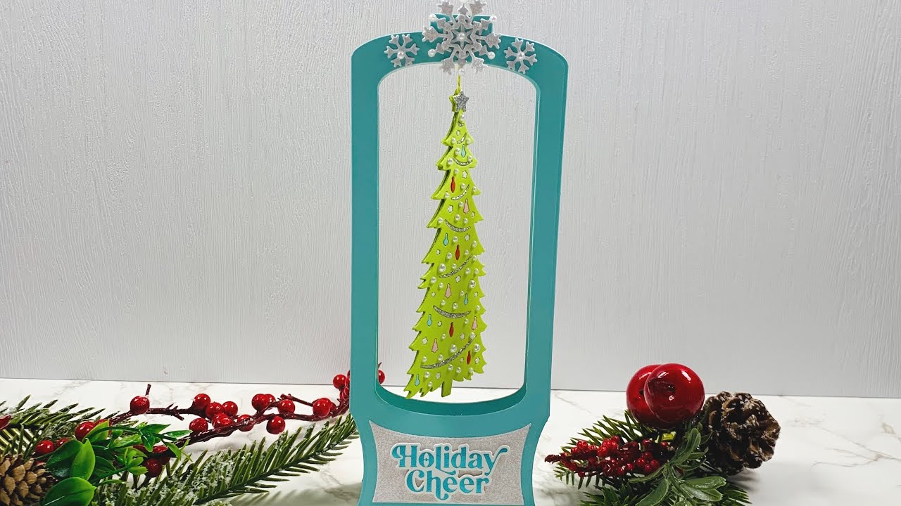 Scrappy Tails Crafts: Slimline Spinner Card
