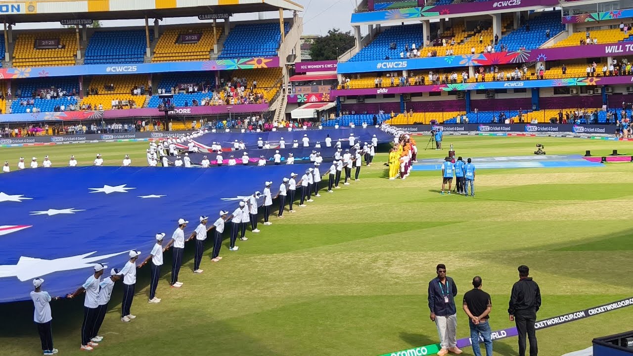 ICC Women's World Cup 2025 | Australia vs New Zealand, Indore National Anthem
