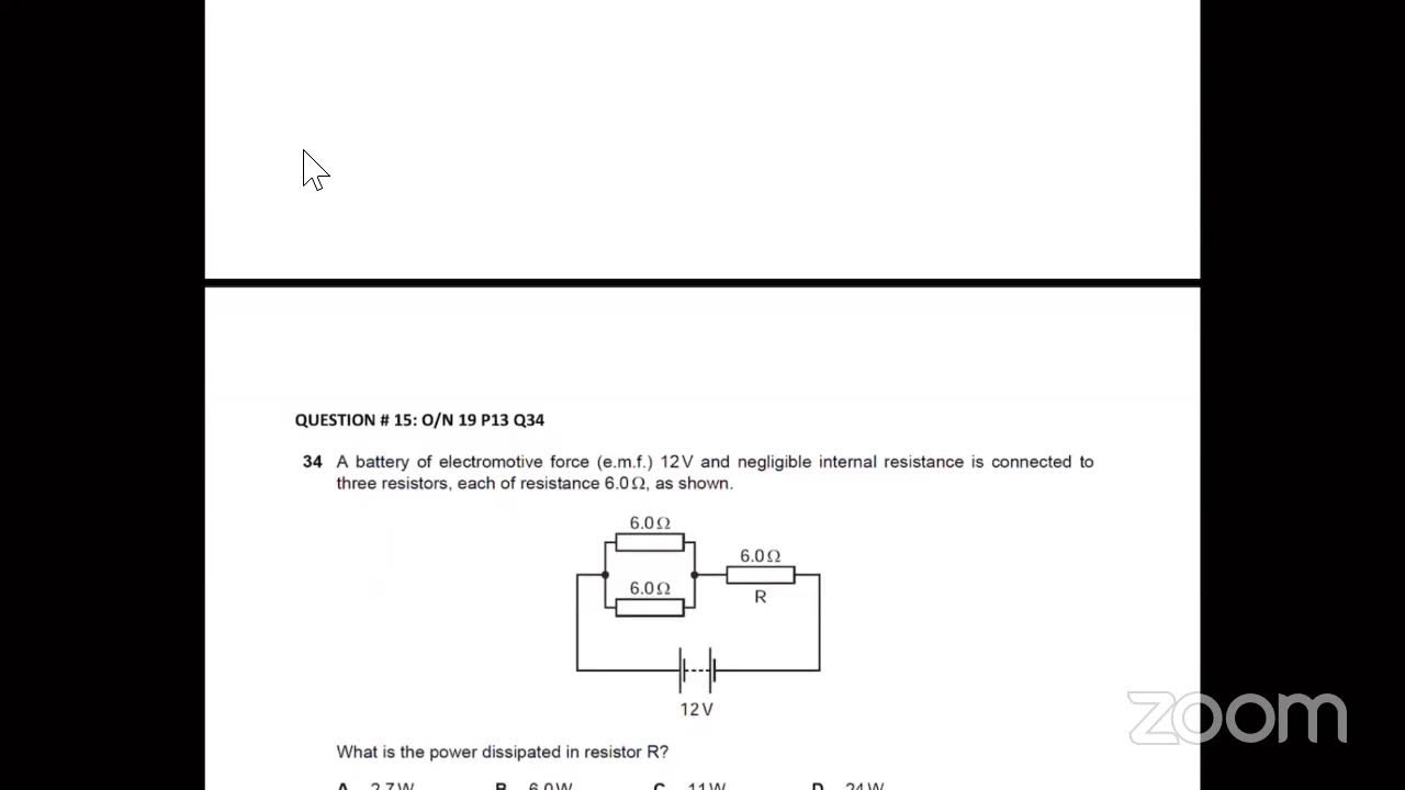 Electricity MCQs - AS Level Physics live past paper session