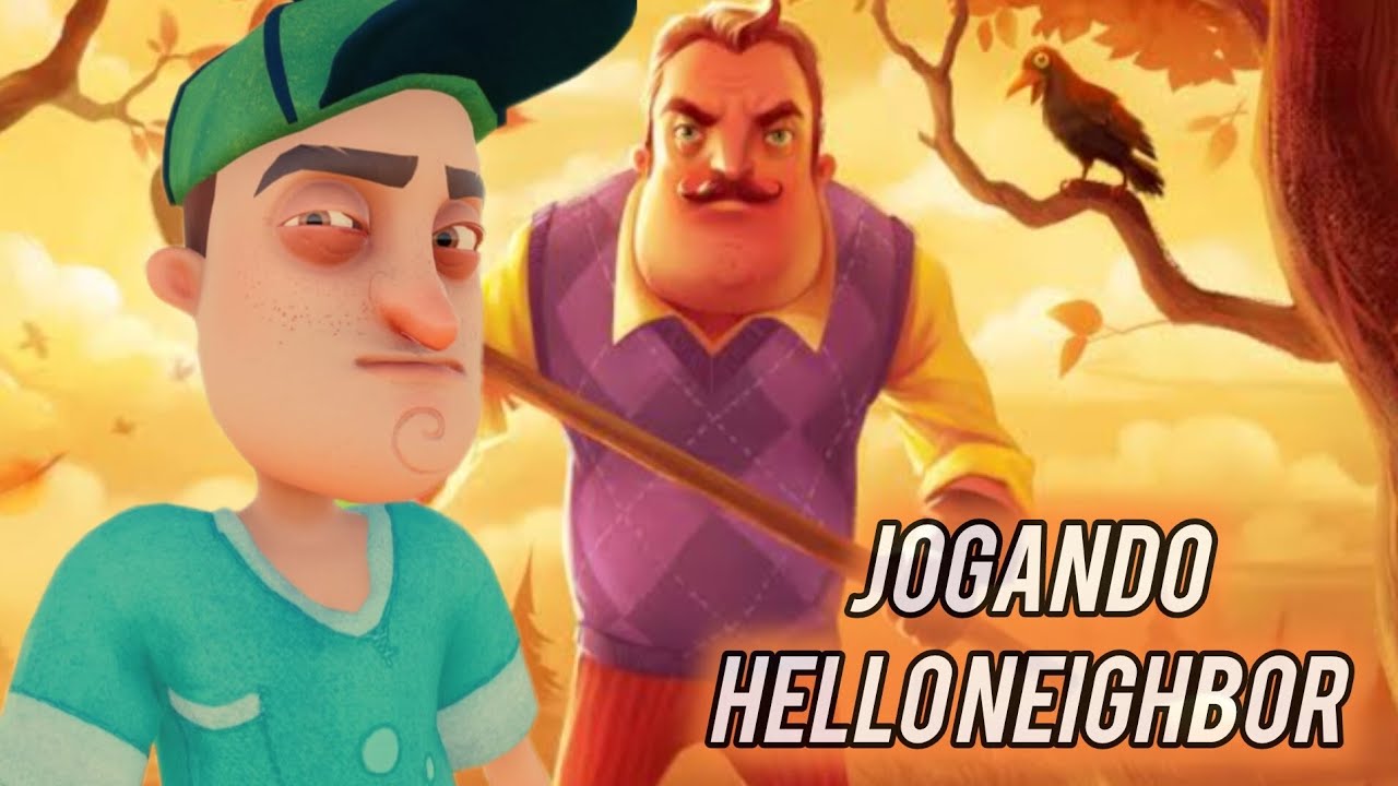 Jogando hello neighbor pela primeira vez pelo celular