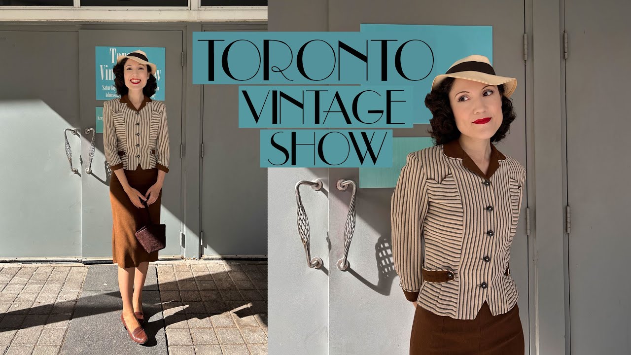 Влог с выставки винтажных товаров в Торонто (осень 2025) + коллекция 1930–1940-х годов | Каролина...