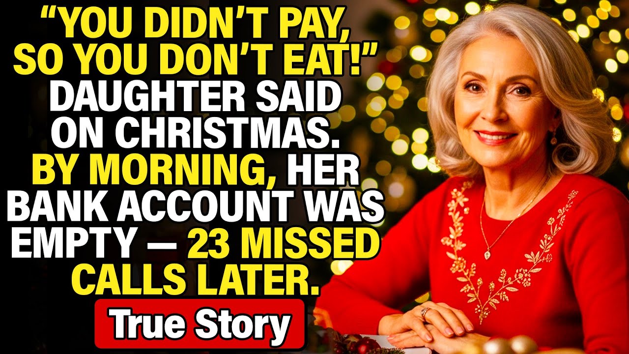 “Didn’t Pay? Then Don’t Eat!” Daughter Shouted. By Morning — 23 Missed Calls, Her Account: Empty.