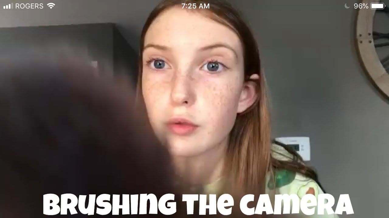 Slowly & fastly brushing the camera w/ mouth sounds[ASMR FAIL]