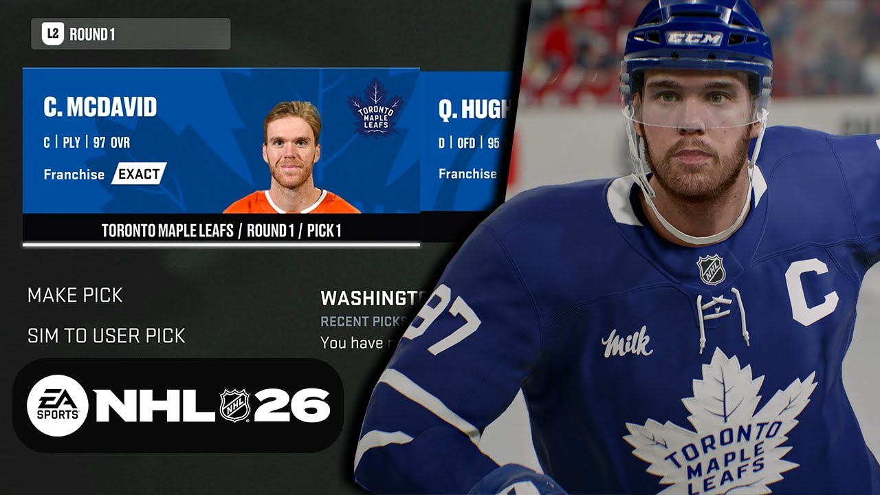 My First Fantasy Draft On NHL 26