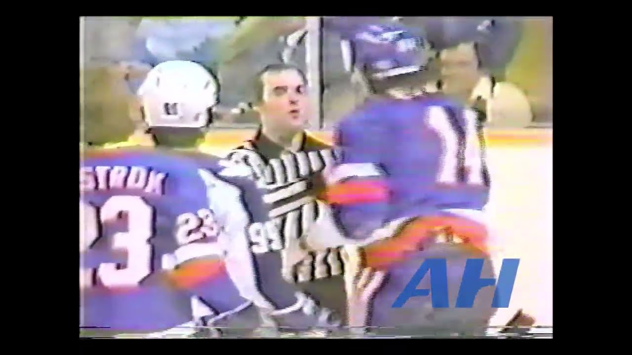 NHL Mar. 1, 1982 Barry Melrose,TOR v Bob Bourne,NYI x3 Clips Toronto Maple Leafs New York Islanders