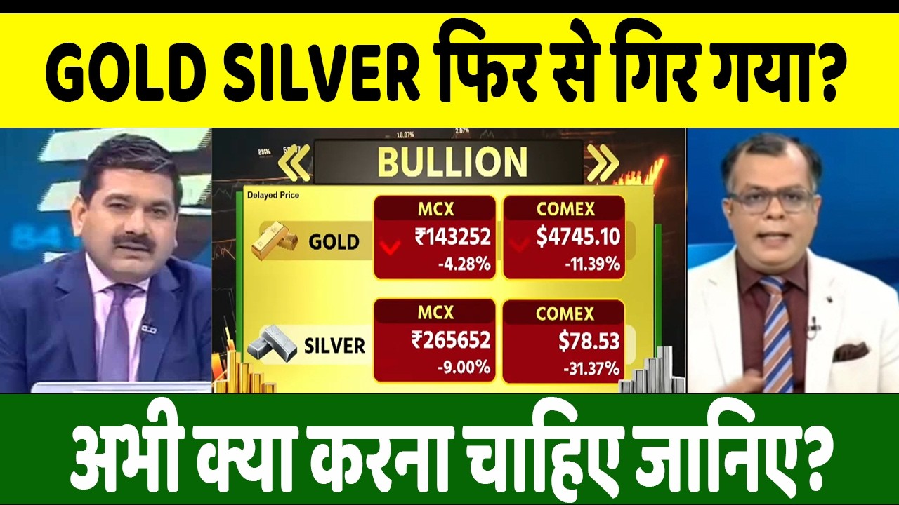 Gold Silver Latest News | सोना चांदी फिर से गिर गया, अभी क्या करें? gold silver buy/sell |