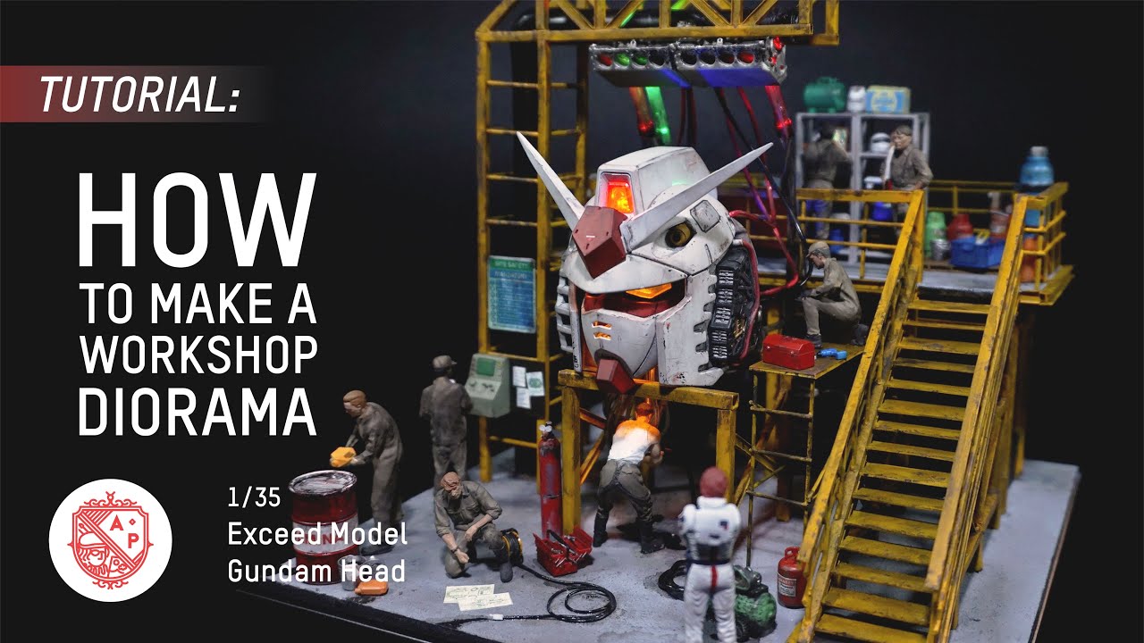 [TUTORIAL] How to Make a Gundam RX-78-2 Head Workshop Diorama