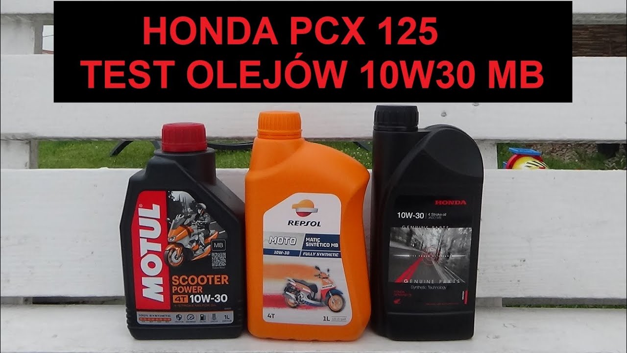 HONDA PCX 125 2016 TEST OLEJÓW 10W30 MB [2021]
