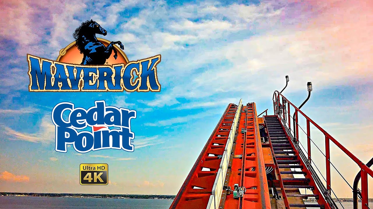 2024 Maverick Roller Coaster On Ride Front Seat 4K POV Cedar Point