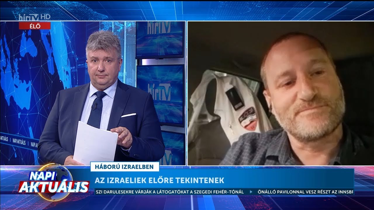 Napi aktuális - Kulifai Máté, Siklósi Gábor és Eli Hirschberg (2023-10-26) - HÍR TV