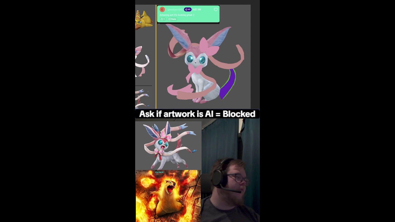(Vertical) Turning pokemon realistic in photoshop 2