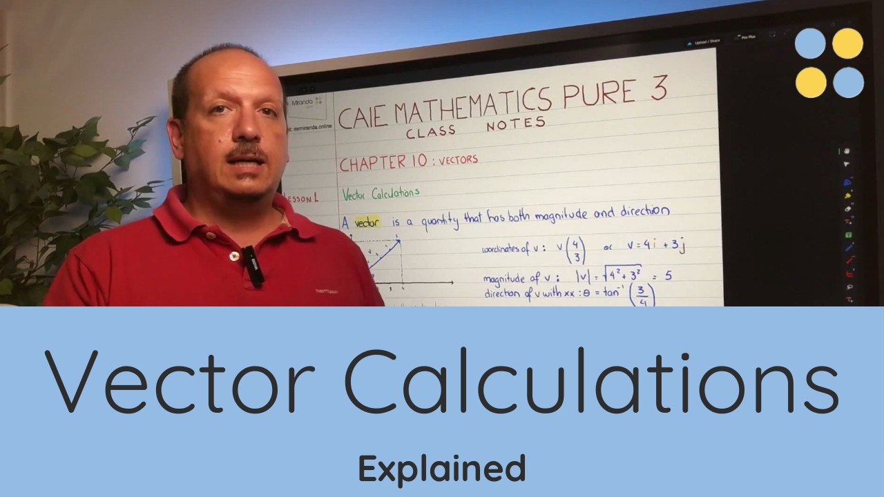CAIE A-Level Mathematics 9709 | Vector Calculations Explained