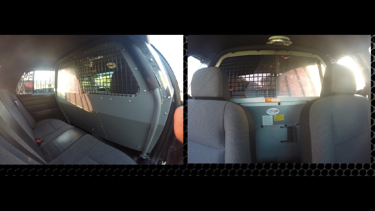INSTALLED A  PATRIOT PARTITION ON CROWN VIC!!