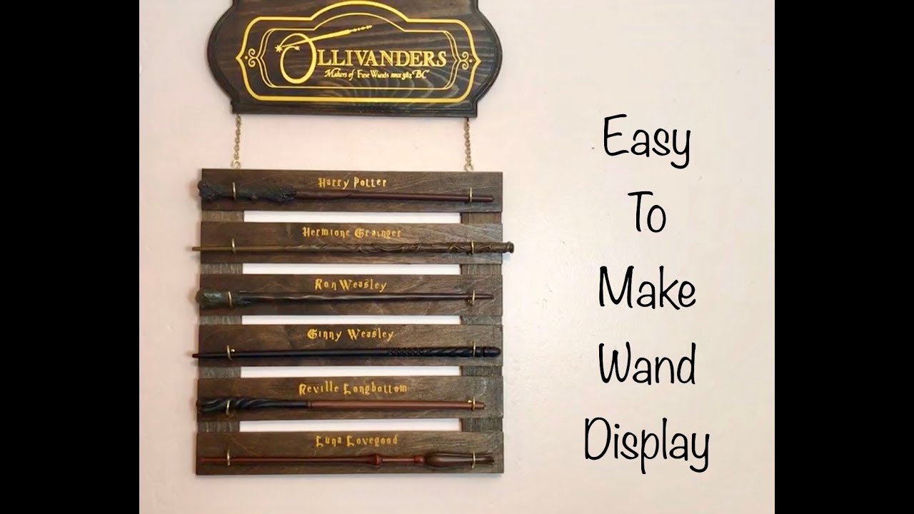DIY Harry Potter Wand Display