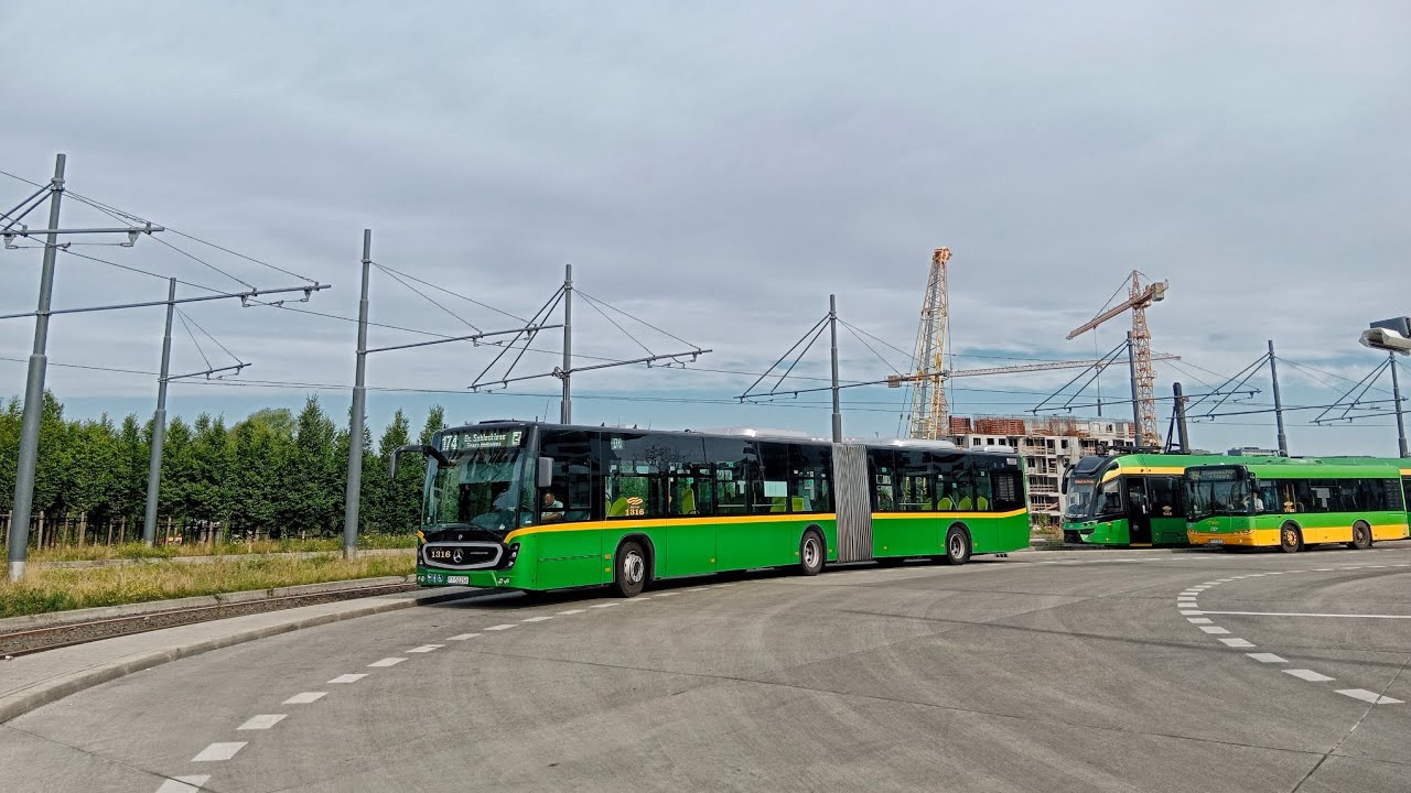 MPK Poznań Linia 174 kierunek Os.Sobieskiego(trasa zmieniona).Mercedes Conecto G.