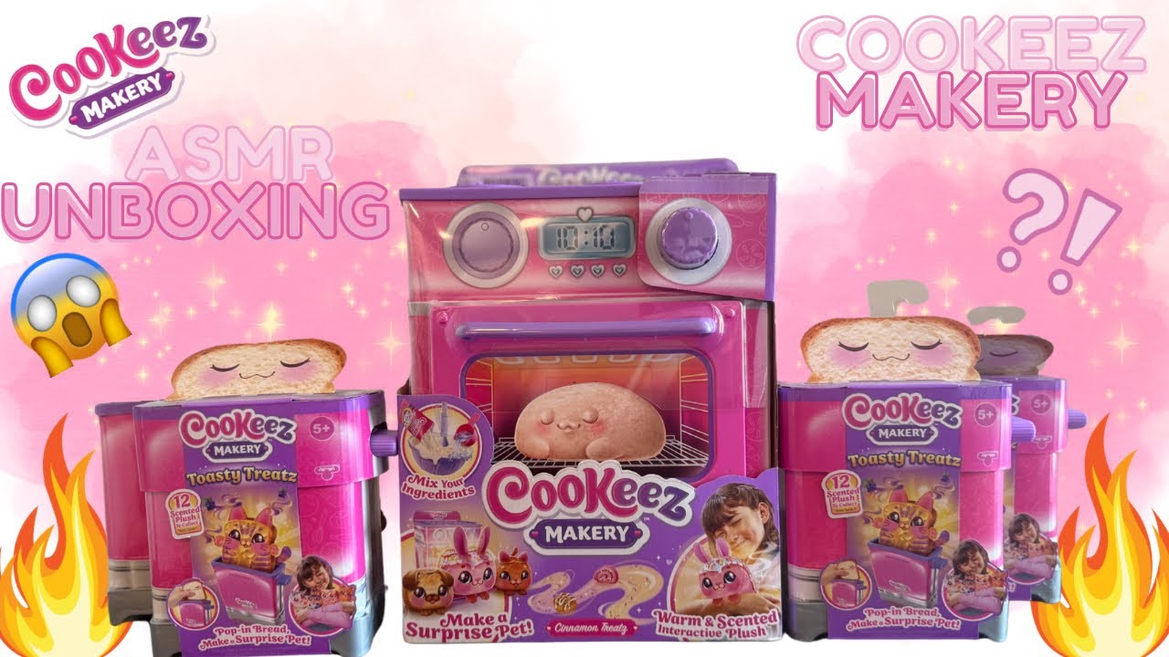 [ASMR] UNBOXING THE *VIRAL* COOKEEZ MAKERY OVEN🫢🎂 & TOASTY TREATZ!!! 🍞⁉️