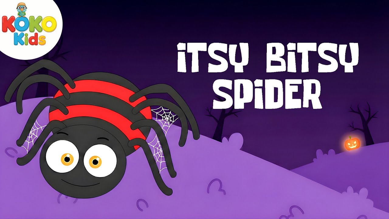 Itsy Bitsy Spider I Halloween Version I Nursery Rhymes By Koko Kids